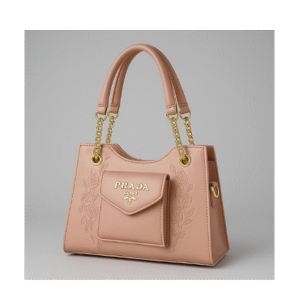 Elegant Blush Floral Handbag